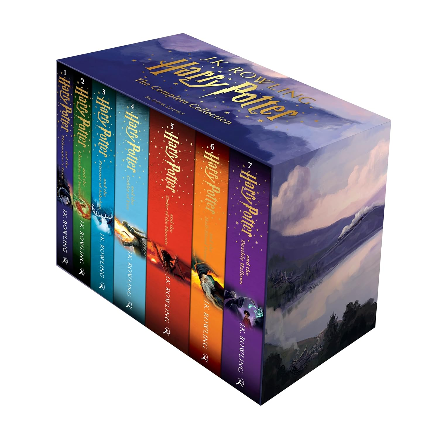 Colección completa de Harry Potter con los 7 libros en su caja